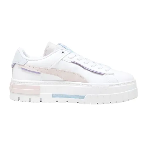 Puma , Crashed Sneakers for Women ,White female, Sizes: