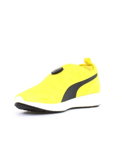 Puma Disc Sleeve Ignite Foam Yellow Textile Slip On Mens Trainers 360946 04