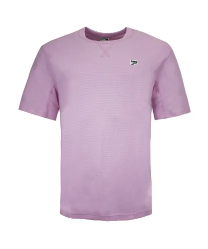 Puma Downtown Mens Tee Casual Logo T-Shirt Pink 578308 21
