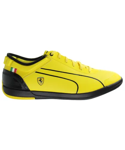Puma Driving Power Light Yellow Mens Trainers Leather