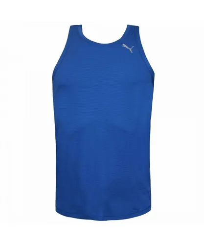 Puma DryCell Round Neck Sleeveless Blue Mens Sports Vest 515007 02