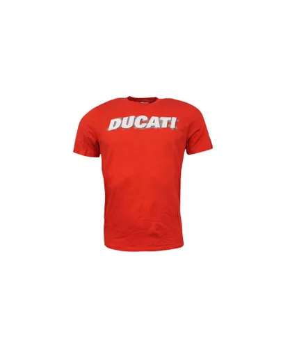 Puma Ducati Logo Tee Short Sleeve Top Mens T Shirt Red 556642 03 Textile