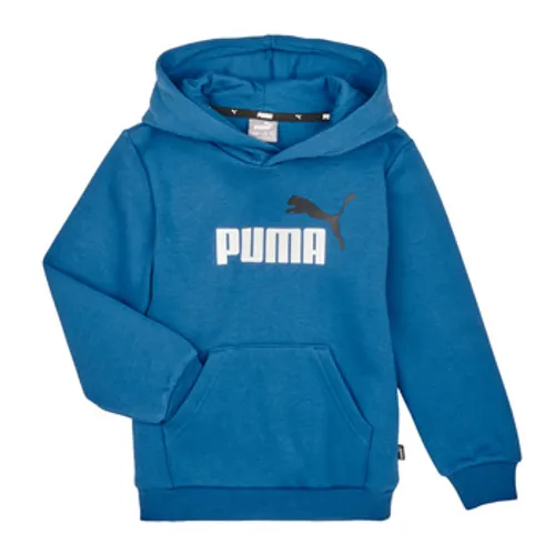 Puma  ESS 2 COL BIG LOGO HOODIE  boys's Children's sweatshirt in Blue