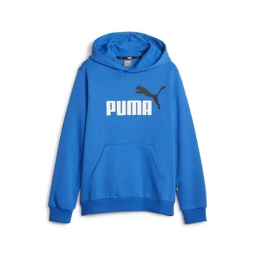 Puma  ESS  2 COL BIG LOGO HOODIE FL B  boys's Children's sweatshirt in Blue