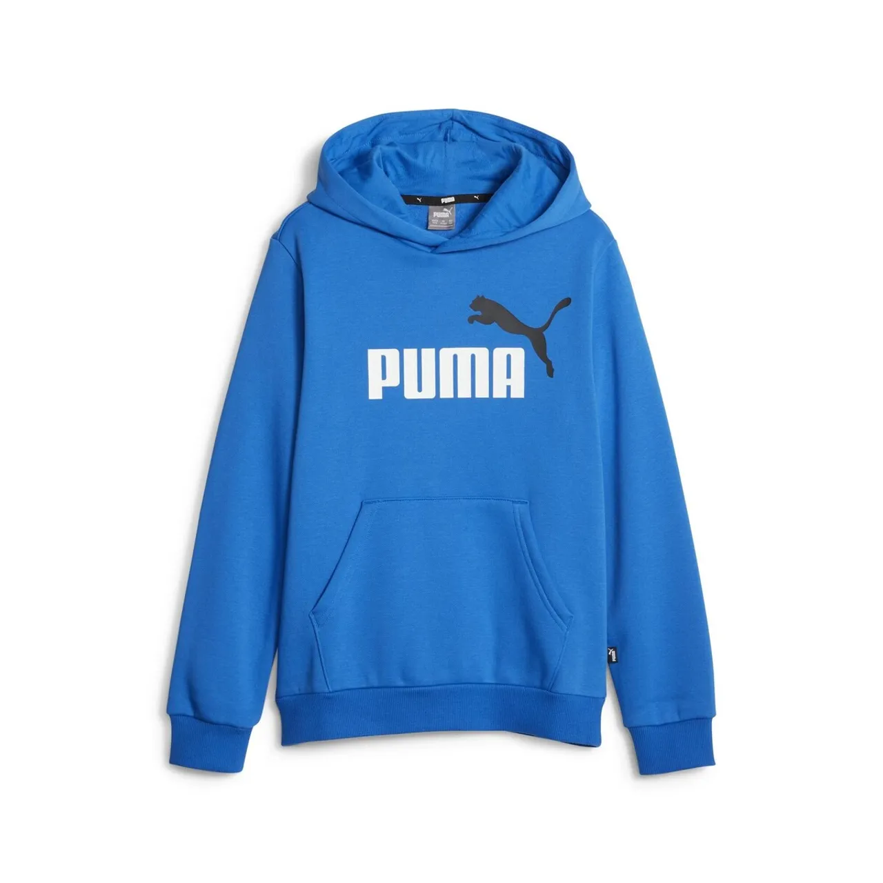 Puma  ESS  2 COL BIG LOGO HOODIE FL B  boys's Children's sweatshirt in Blue