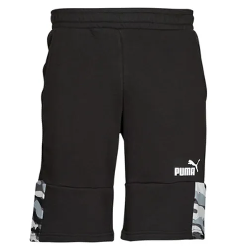 Puma  ESS BLOCK CAMO  men's Shorts in Black