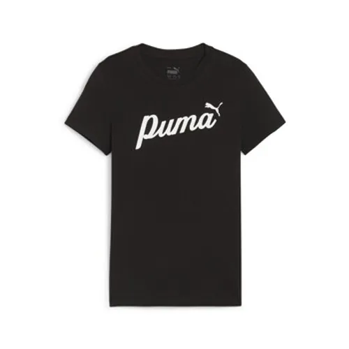 Puma  ESS BLOSSOM TEE  girls's Children's T shirt in Black