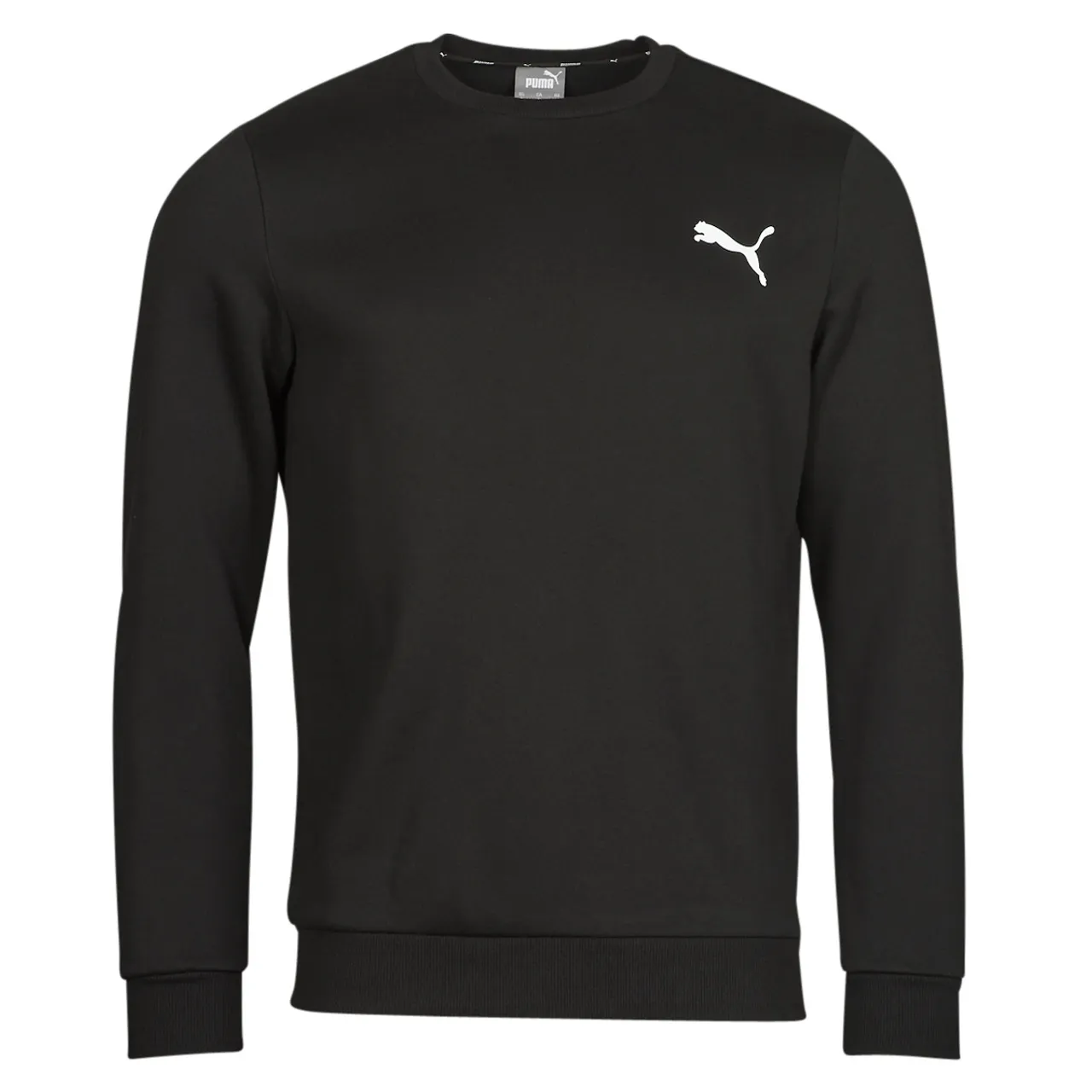 Puma  ESS CREW SWEAT FL  men's Sweatshirt in Black
