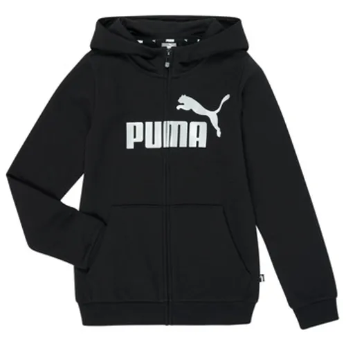 Puma  ESS FZ HOODY  girls's Children's Sweatshirt in Black