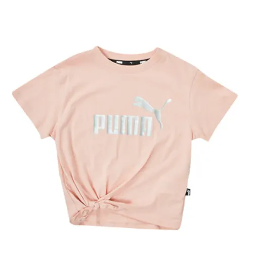 Puma  ESS KNOTTED TEE  girls's Children's T shirt in Pink