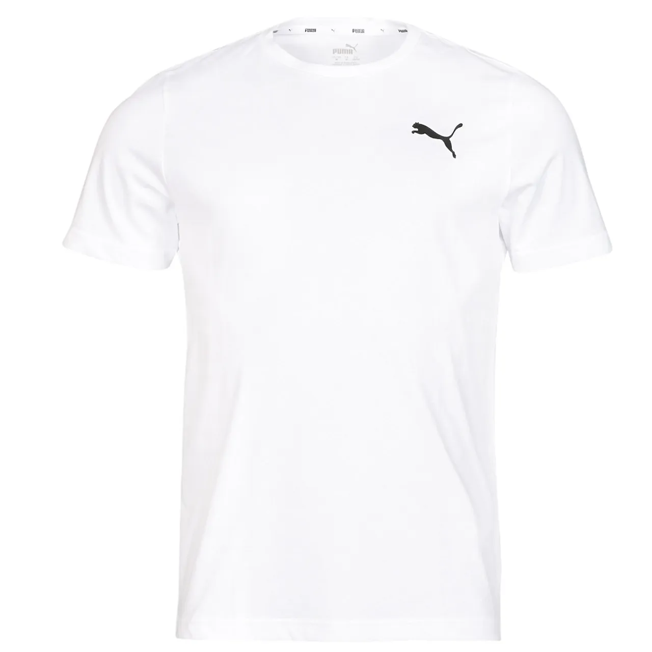Puma  ESS LOGO TEE  men's T shirt in White