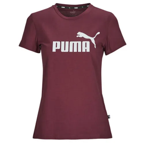 Puma  ESS LOGO TEE (S)  women's T shirt in Purple