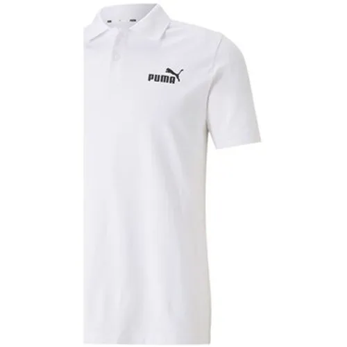 Puma  Ess Pique  men's T shirt in White