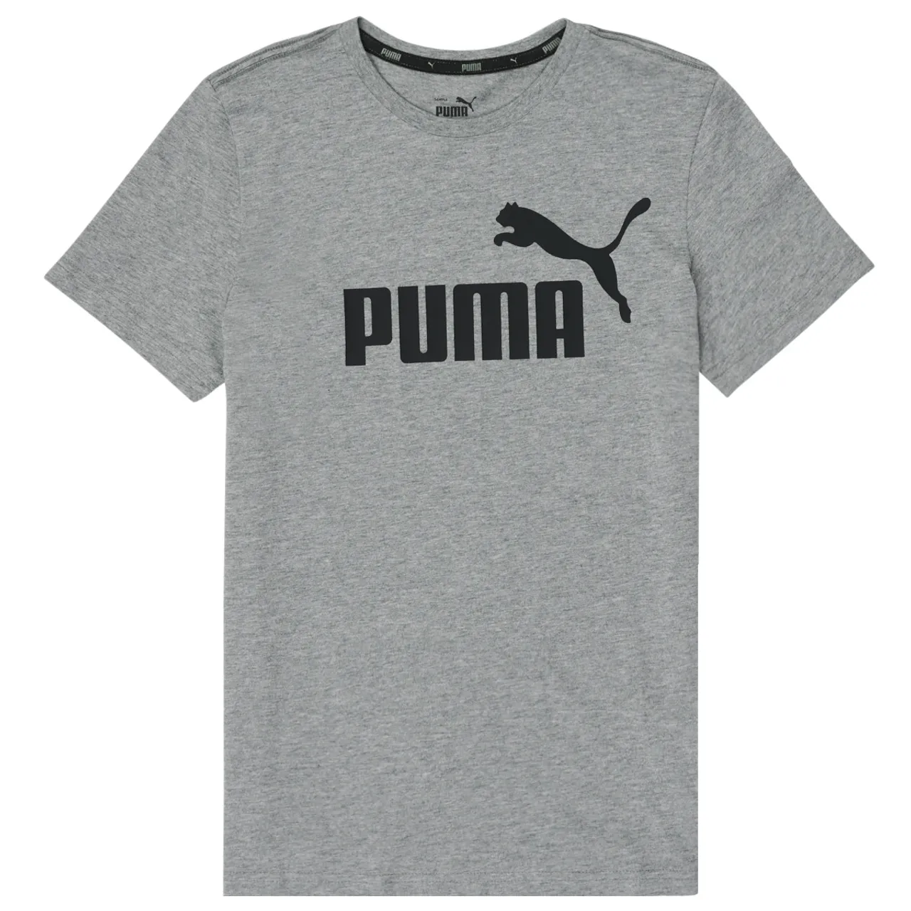 Puma  ESSENTIAL LOGO TEE  boys's Children's T shirt in Grey