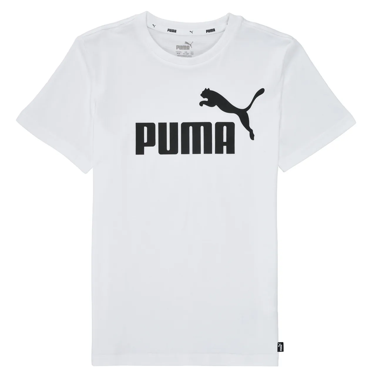 Puma  ESSENTIAL LOGO TEE  boys's Children's T shirt in White
