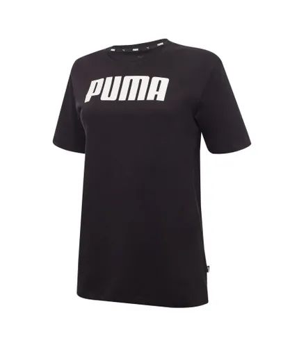 Puma Essentials BF T-Shirt Tee Top Womens - Black Cotton
