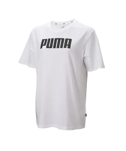 Puma Essentials BF T-Shirt Tee Top Womens - White Cotton