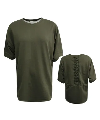 Puma Evolution Womens Lacing Dry Cell T Shirt Olive Night 573477 14 A7E - Green Textile