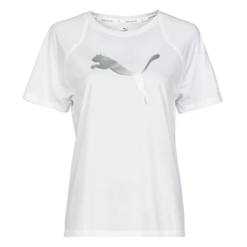 Puma  EVOSTRIPE TEE  women's T shirt in White