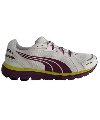 Puma Faas 600 Womens White Grape Mesh Lace Up Running Shoes 186685 04 B16B