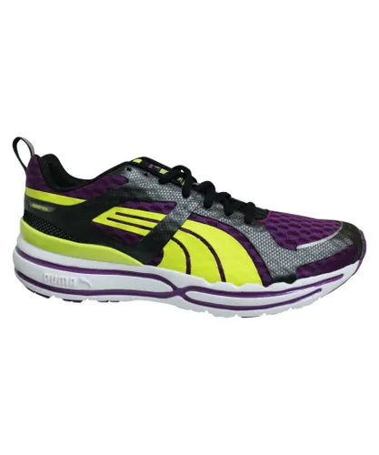 Puma Faas 900 Purple Black Low Lace Up Womens Running Trainers 186864 04 Textile