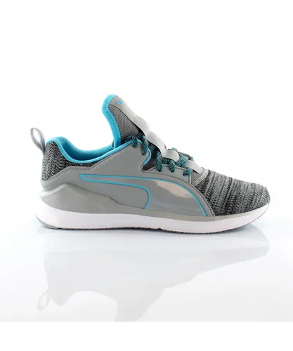 Puma Fierce Lace Knit Grey Up Womens Trainers Running Shoes 189464 03