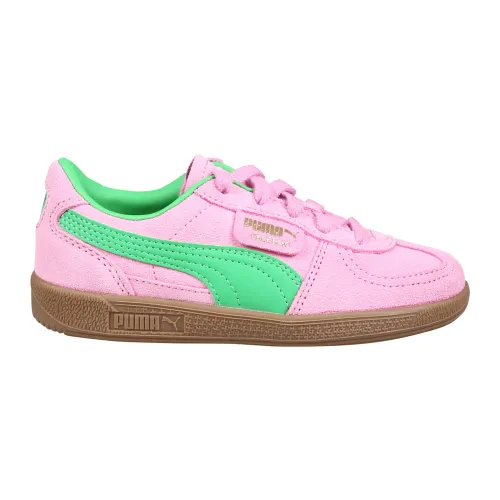 Puma , Fuchsia Suede Lace Closure Sneakers ,Pink unisex, Sizes: