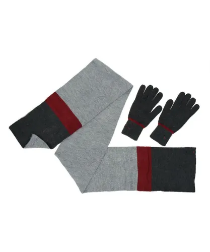 Puma Fundamentals Knit Gloves & Scarf Winter Mens Womens Unisex Set 052580 01 S - Multicolour Textile