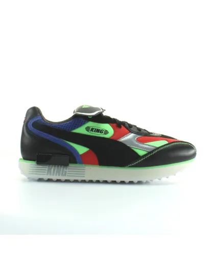 Puma Future Rider King Synthetic Unisex Lace Up Trainers 374459 01 - Multicolour