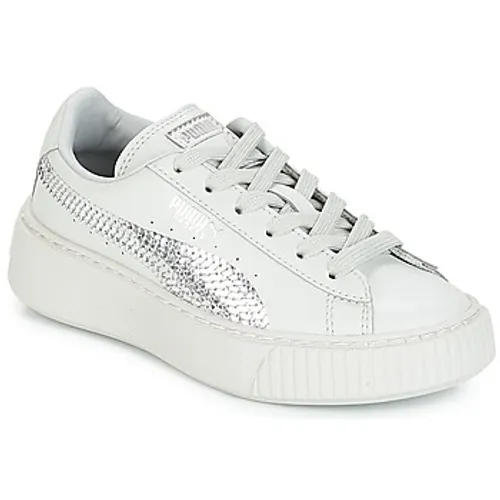 Puma  G PS B PLATFORM BLING.GRAY  girls's Children's Shoes (Trainers) in Grey