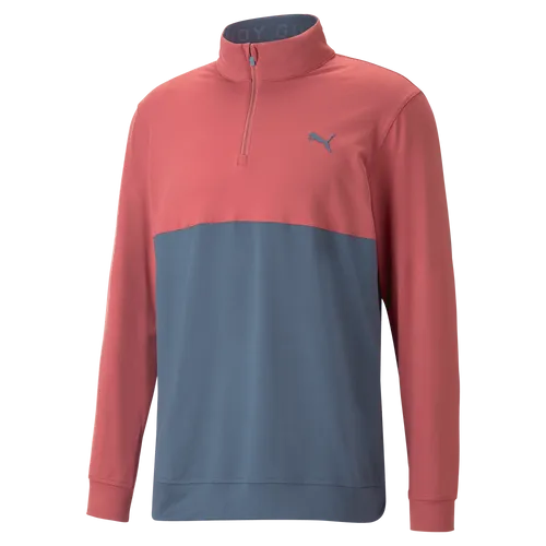 PUMA Gamer Colorblock Zip Neck Golf Sweater