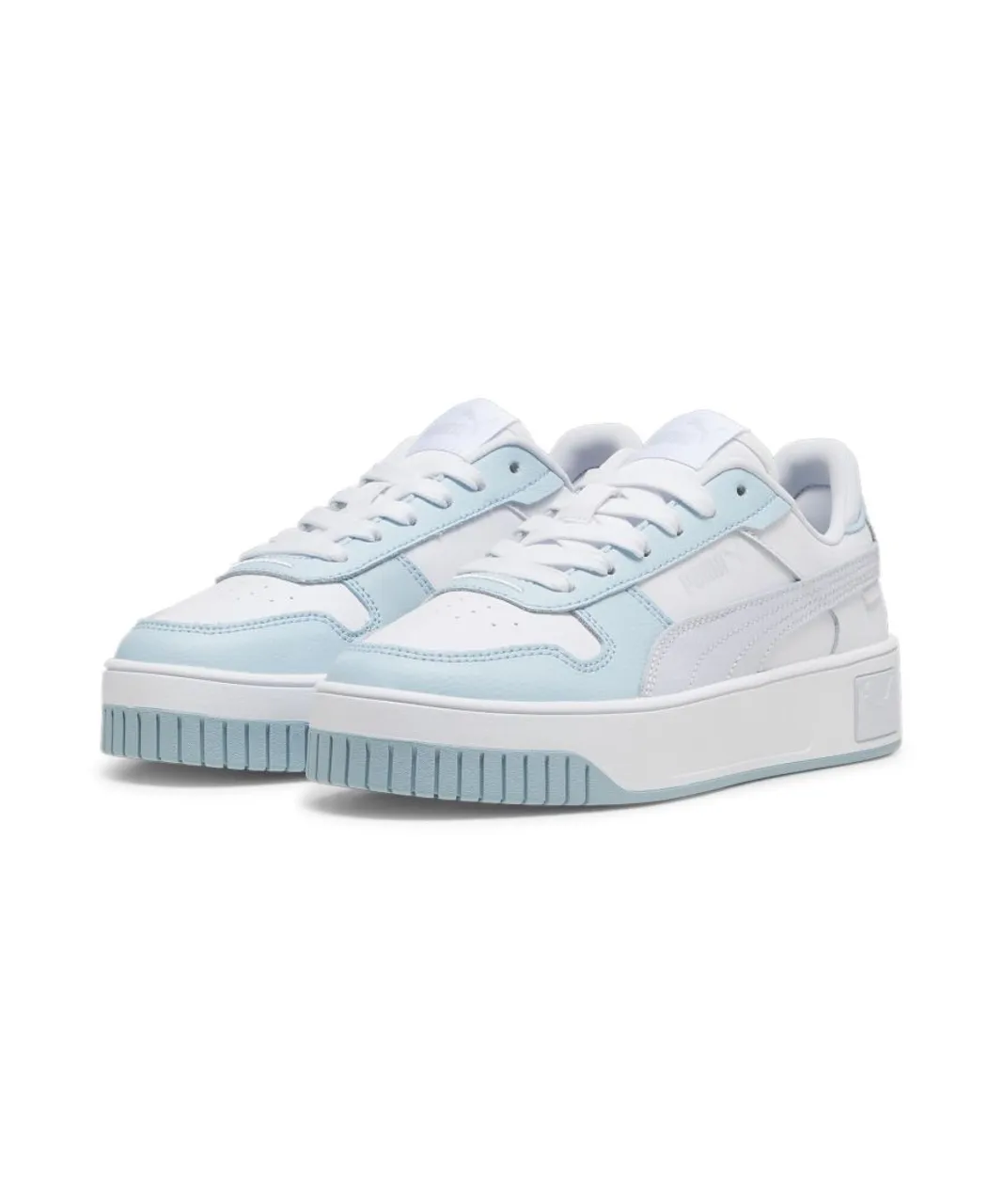 Puma Girls Carina Street Sneakers - White/Blue