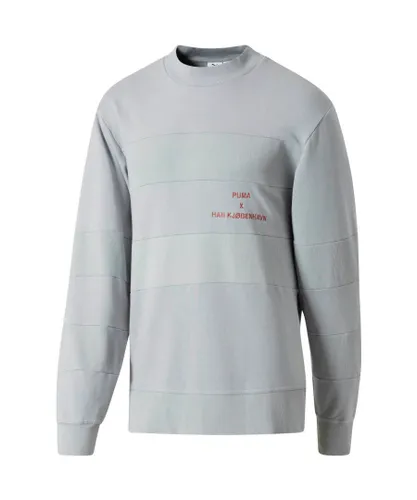 Puma Han Kj¸benhavn Sweatshirt Mens Crew Neck Jumper Grey 574018 04 Textile