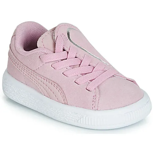 Puma  INF SUEDE CRUSH AC.LILAC  girls's Children's Shoes (Trainers) in Pink