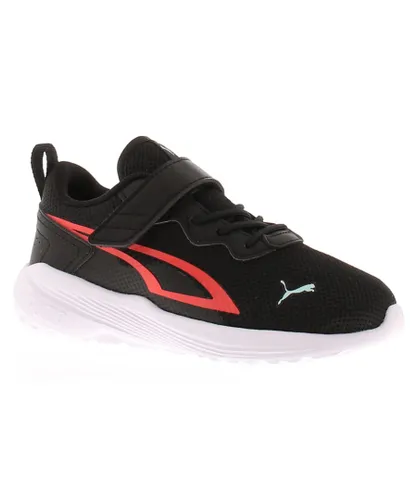 Puma Infant Boys Trainers All Day Active Lace Up black Textile
