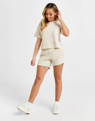 Puma Knit Crop Shorts - Beige - Womens