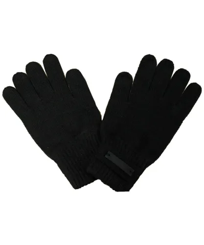 Puma Knitted Unisex Wooly Acrylic Shaw Gloves Black 040661 01 A33A Textile