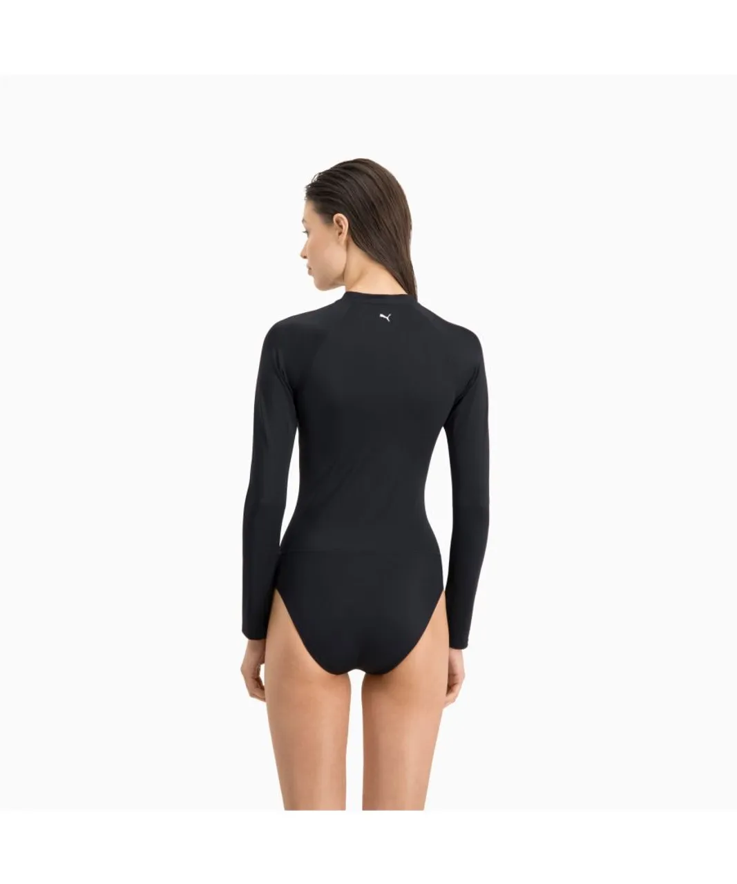Puma Licence Womens Swim Long Sleeve Surf Suit - Black