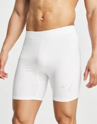 Puma Liga baselayer shorts in white