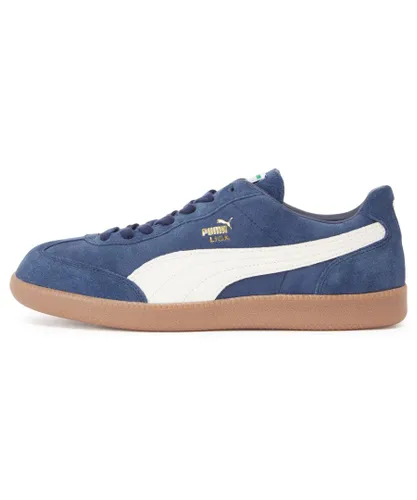 Puma Liga Suede Trainers Sport Shoes Unisex - Blue