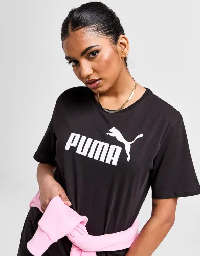 Puma Logo T-Shirt - Black - Womens