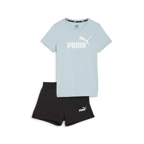 PUMA Logo Tee & Shorts Set G