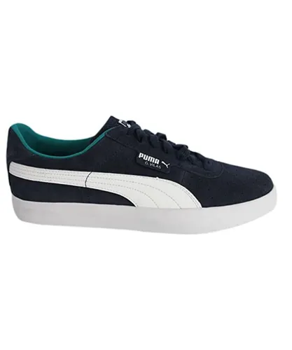 Puma Low Blue Mens Trainers Leather