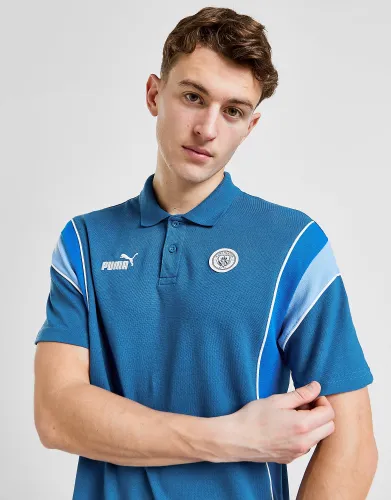 Puma Manchester City FC Archive Polo Shirt - Blue - Mens