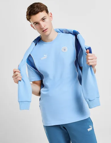 Puma Manchester City FC Archive T-Shirt - Blue - Mens