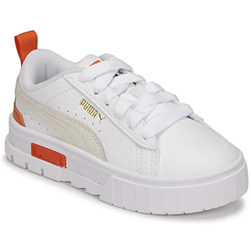 Puma  Mayze Lth PS  boys's Children's Shoes (Trainers) in White