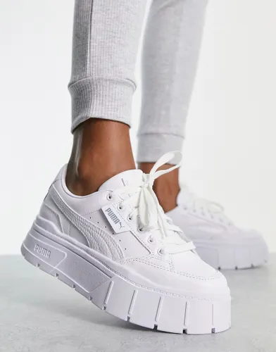 Puma Mayze Stack trainers in white