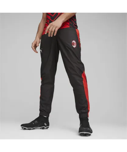 Puma Mens AC Milan Football Pre-match Woven Pants - Black
