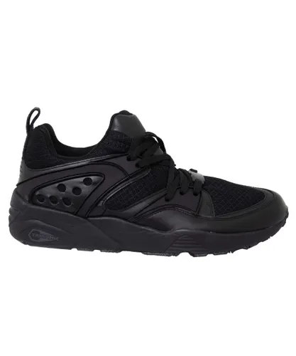 Puma Mens Blaze of Glory Ying Yang Leather Textile Lace Up Trainers 359687 02 - Black