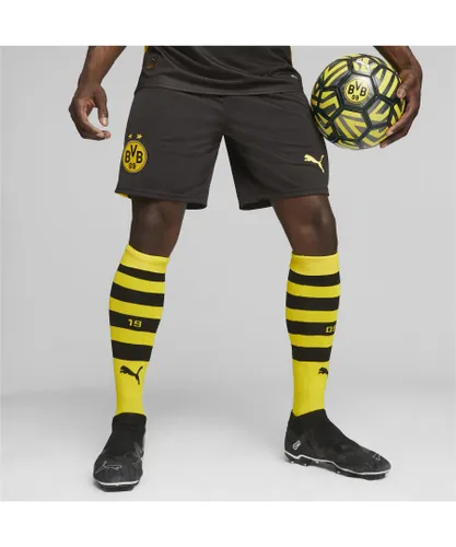 Puma Mens Borussia Dortmund Football Shorts - Black
